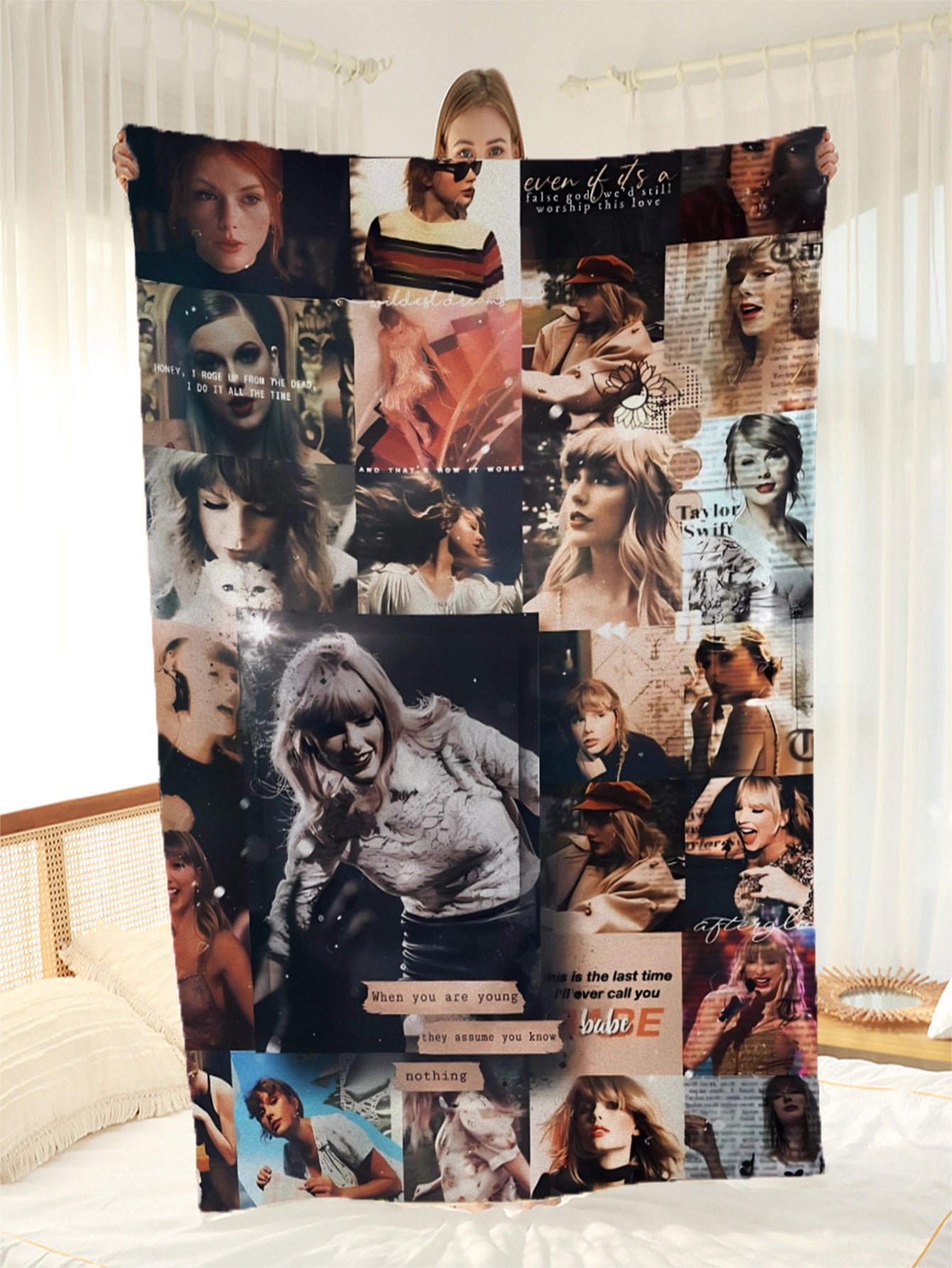 Taylor Swift Inspired Throw Blanket