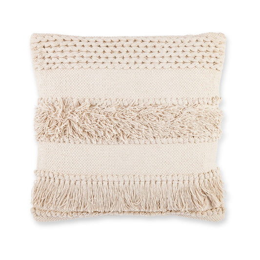 Promo Park Hill Collection Cotton Woven Fringe Square Pillow