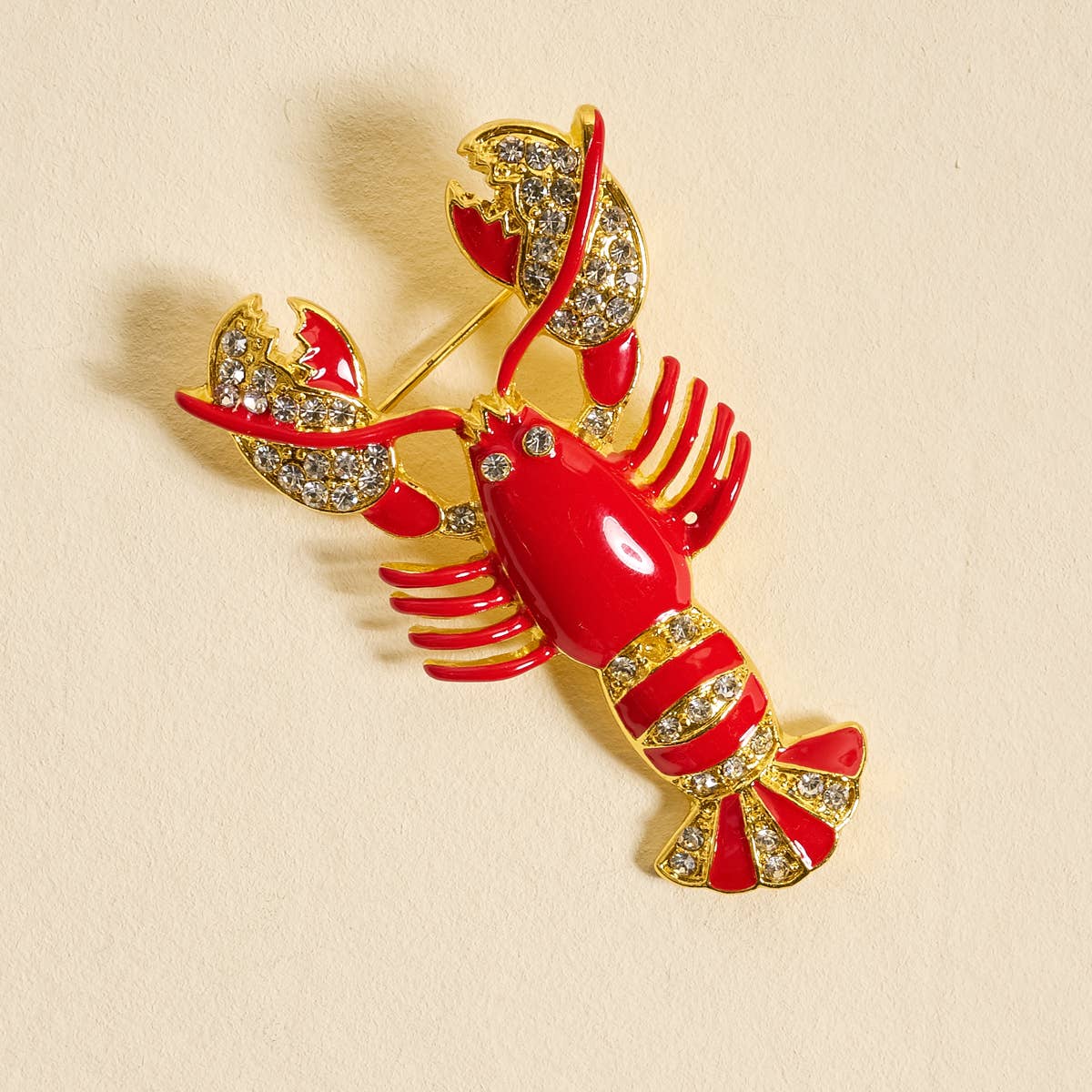 Timeless Brooch–Dazzle Lobster