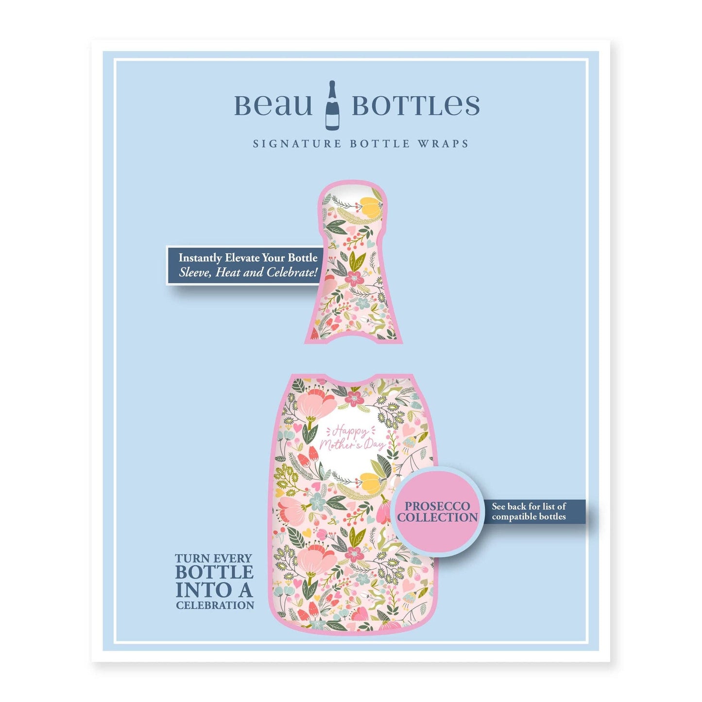 Beau Bottle Mother's Day Meadows- Prosecco Collection
