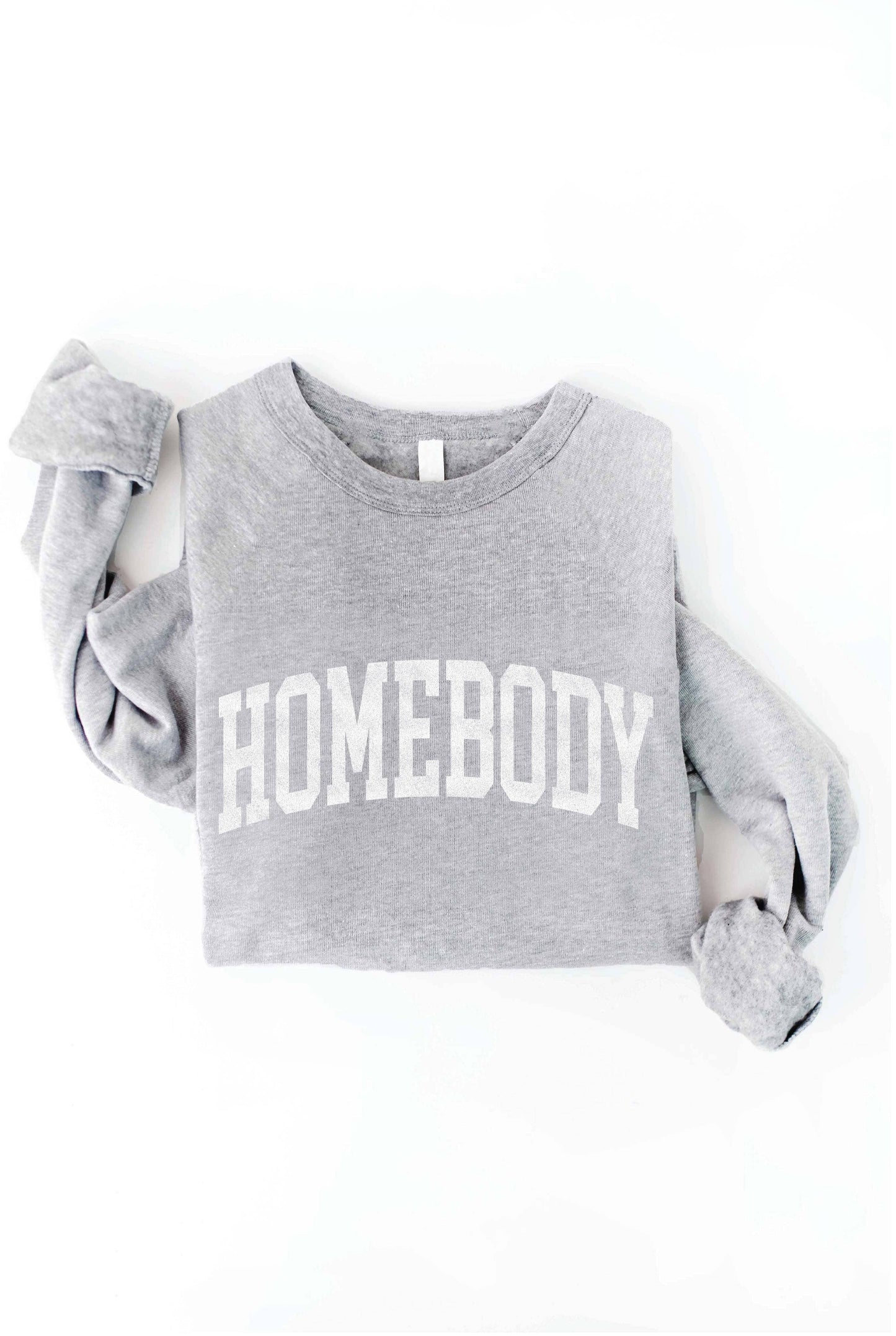 HOMEBODY Graphic Sweatshirt: TAN / M