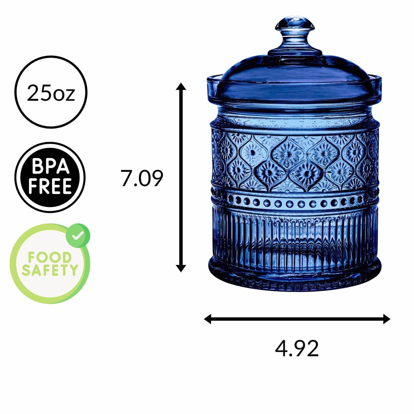 Claro Blue Medium Canister