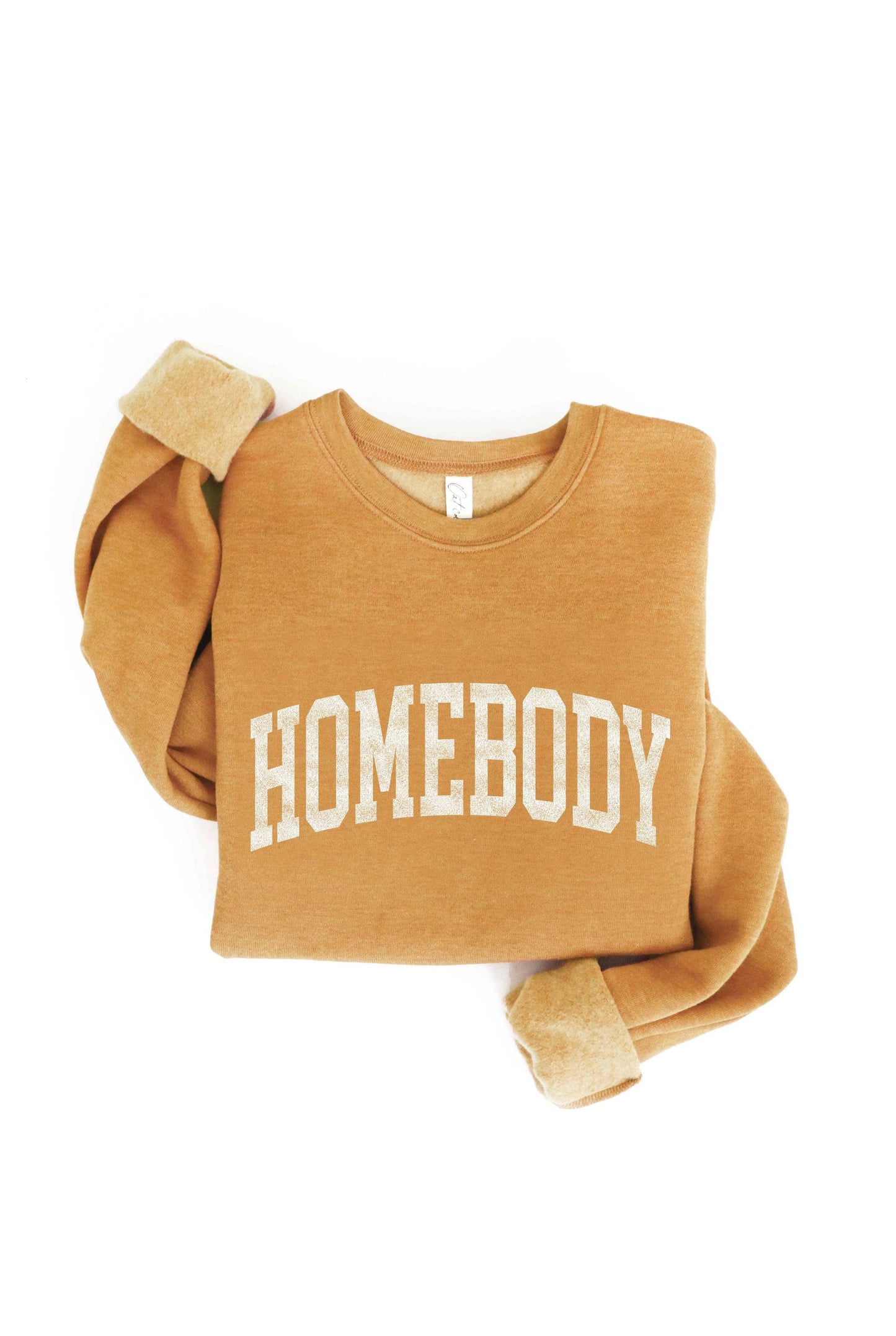 HOMEBODY Graphic Sweatshirt: TAN / M