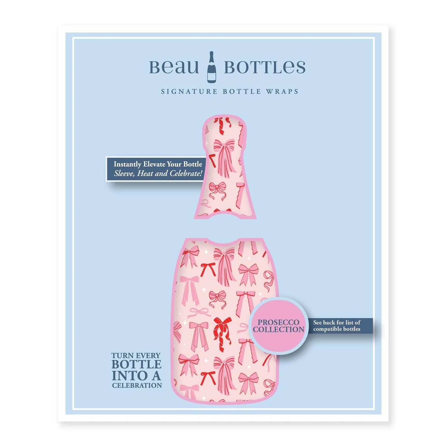 Beau Bottles Pretty in Bows - Prosecco Collection