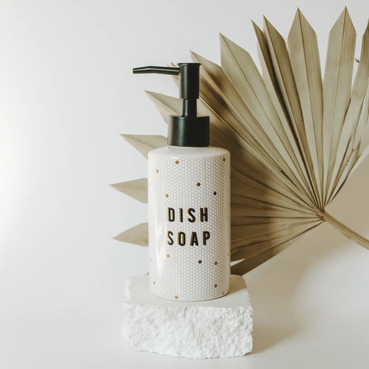 8.5oz Honeycomb Tile Dish Soap Dispenser