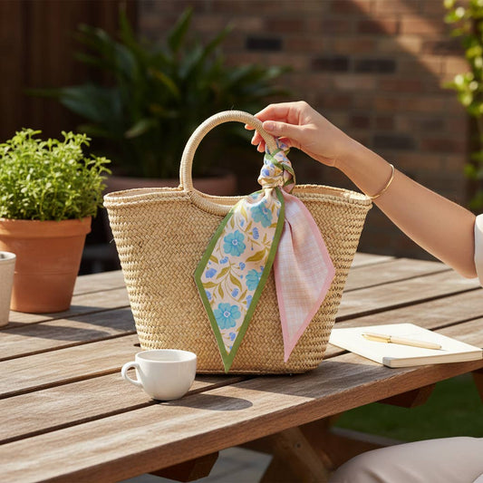 Scarf Accessory | Poppin' Petals Aqua