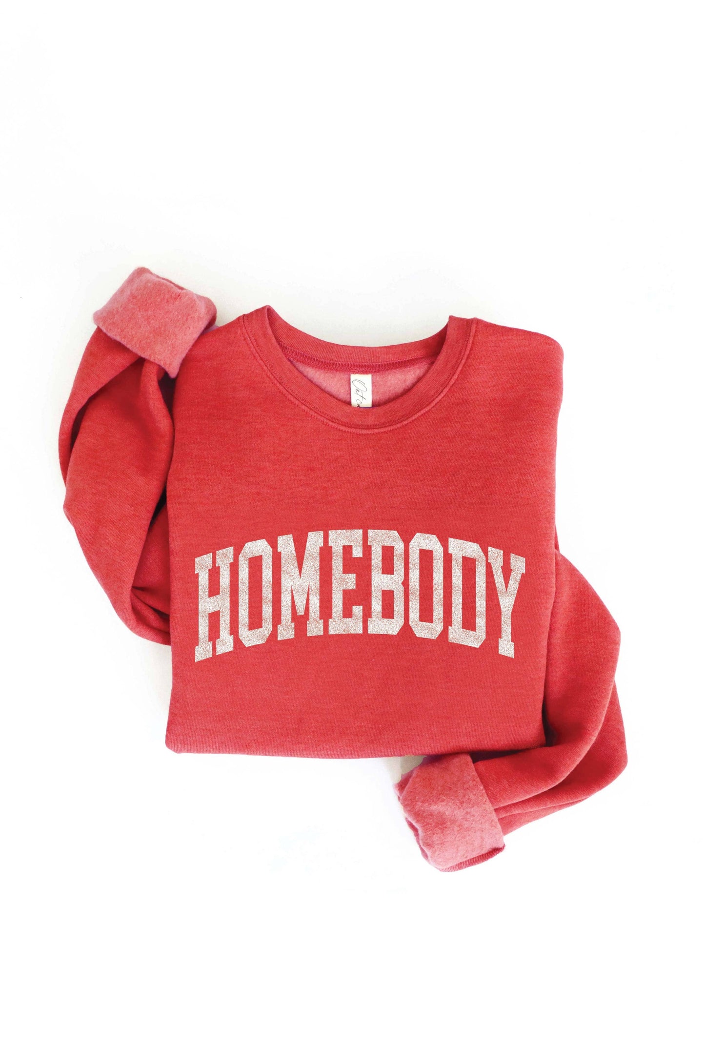 HOMEBODY Graphic Sweatshirt: TAN / M