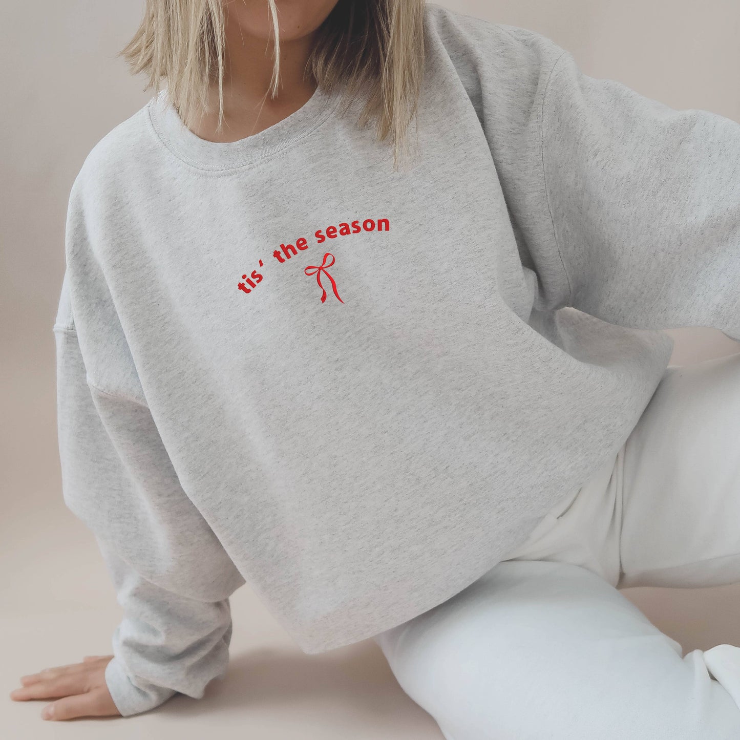 Embroidered Christmas Sweatshirt