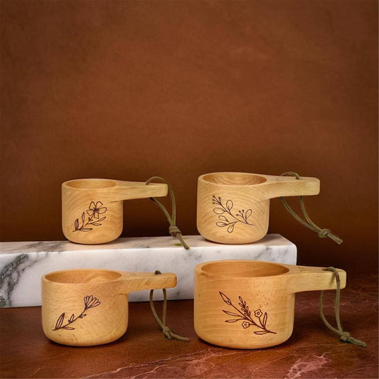 Wood Measuring Cups Baker Gift Set (SKU#: 23287)