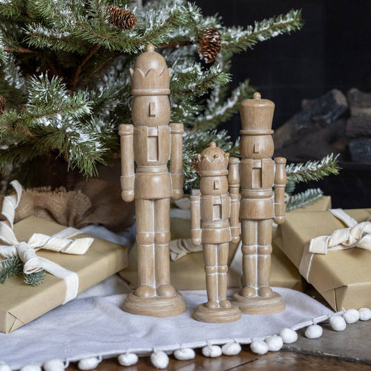 Patterned 10.5” Tabletop Nutcracker