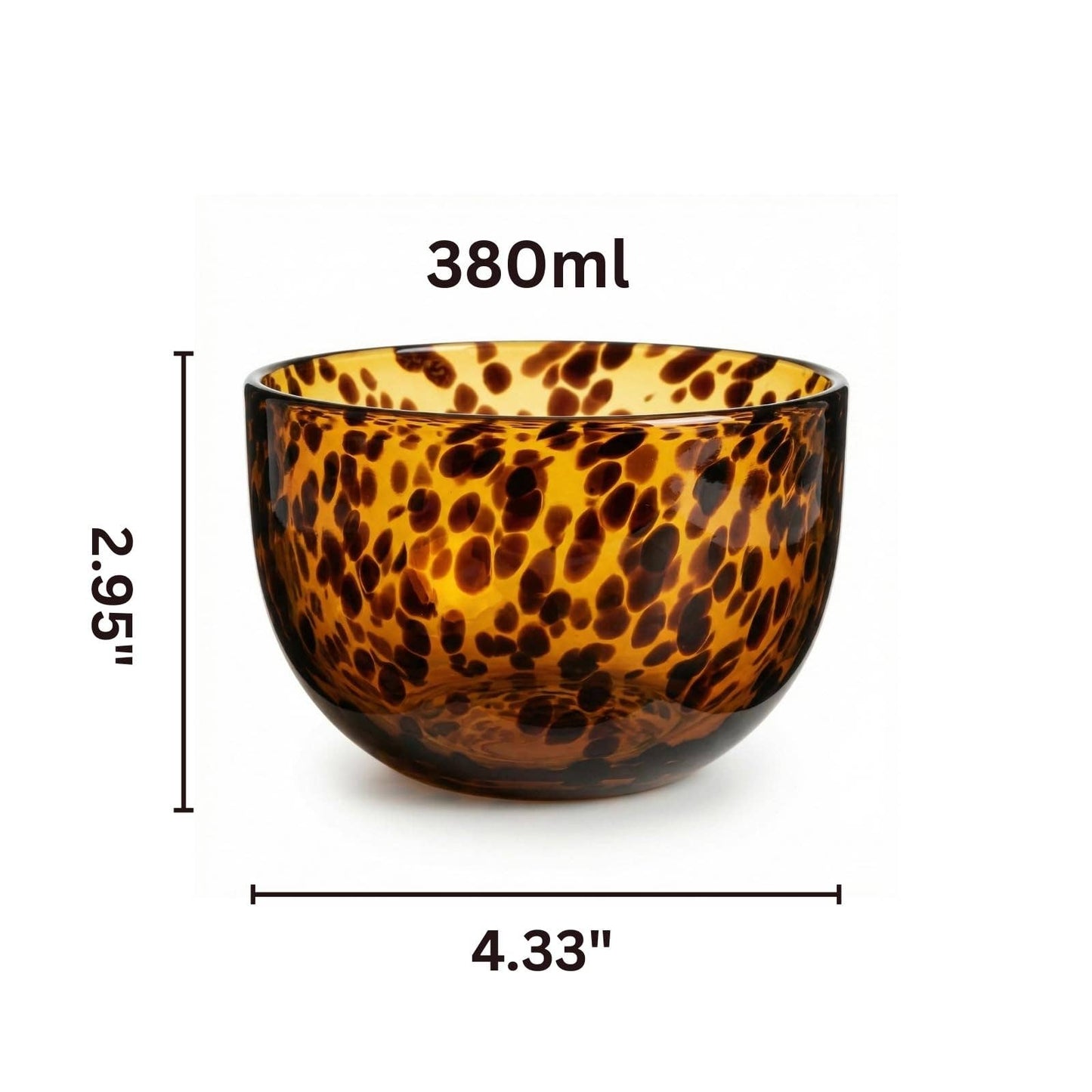 Tortoiseshell Glass Bowls - Set of 4