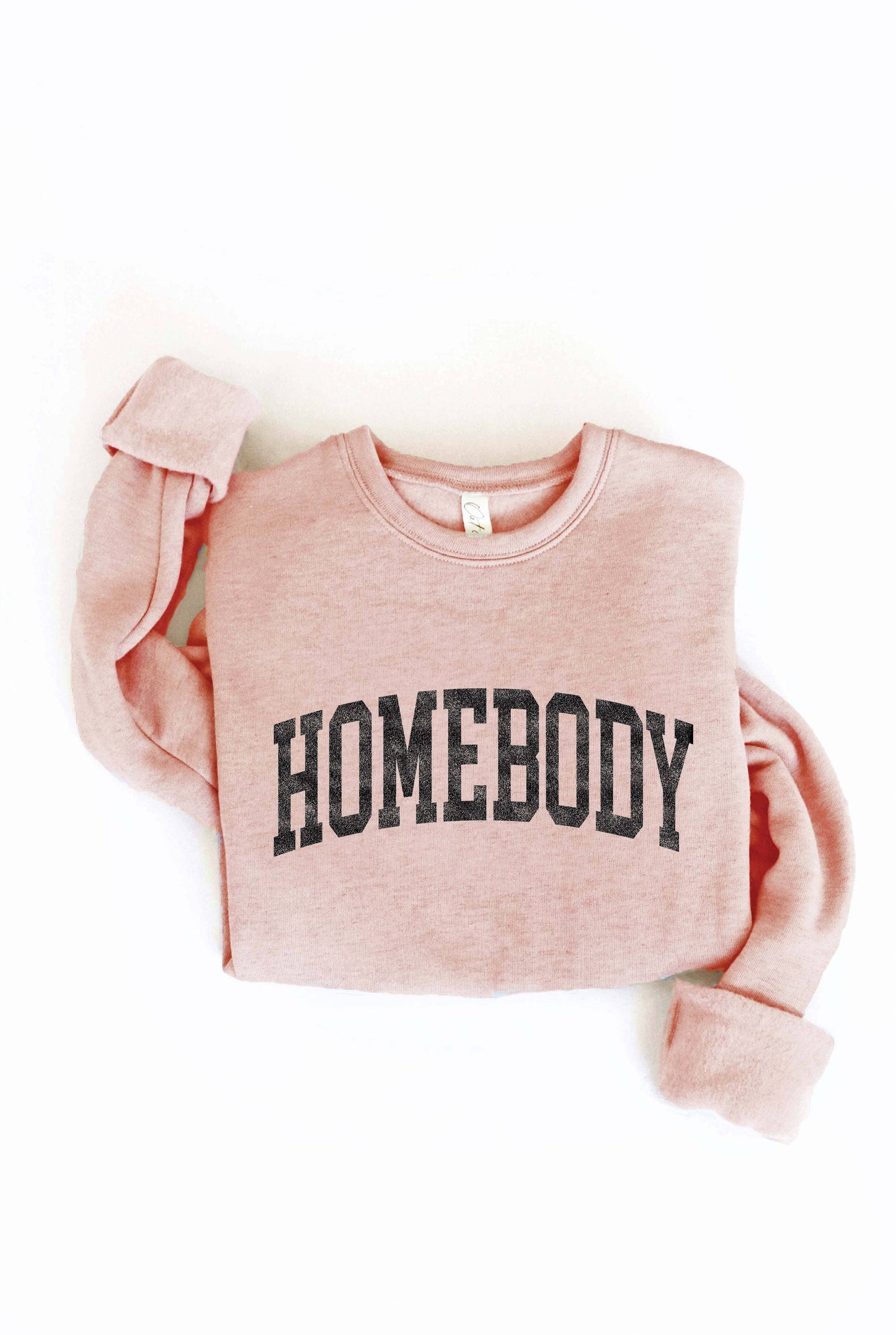 HOMEBODY Graphic Sweatshirt: TAN / M