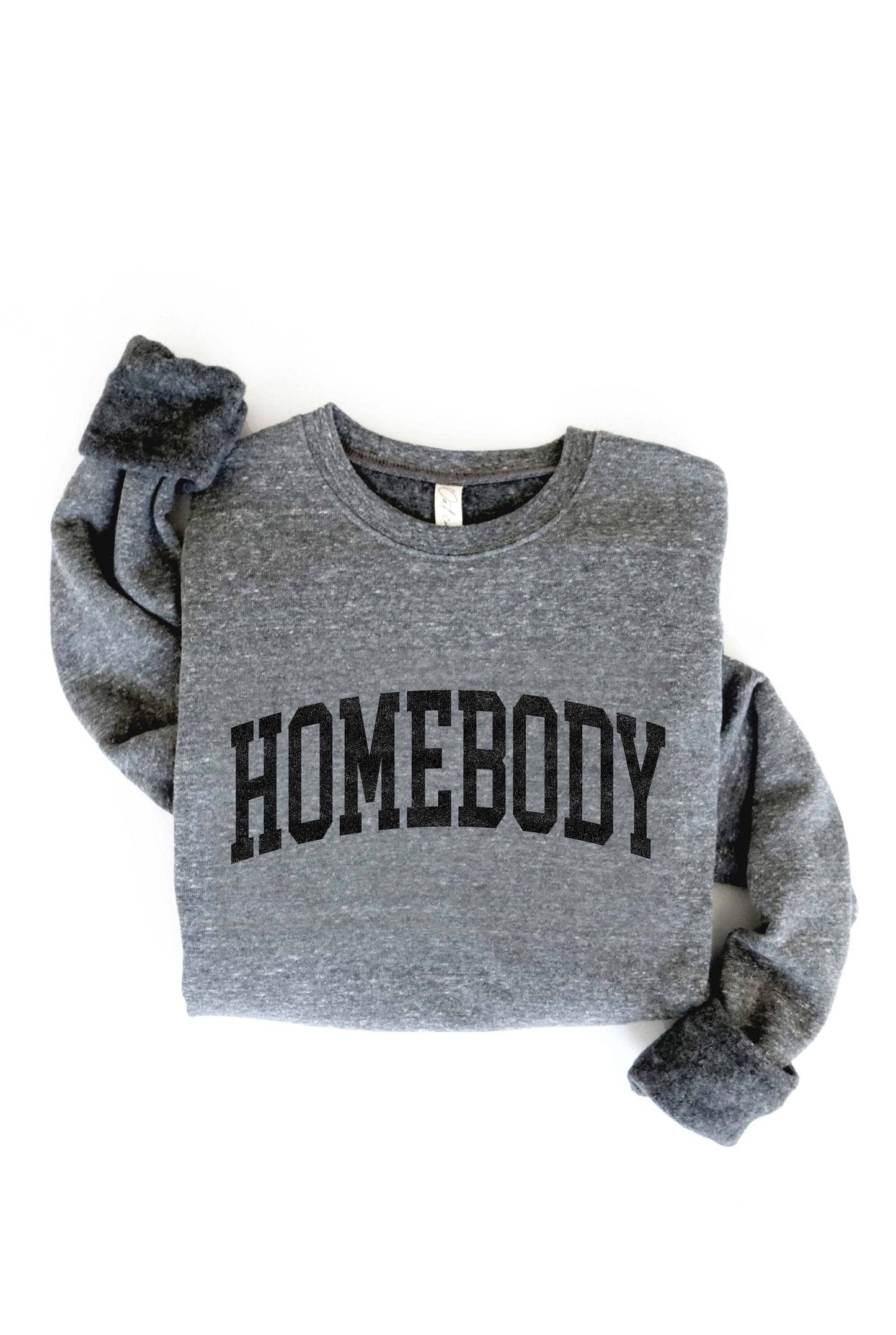 HOMEBODY Graphic Sweatshirt: TAN / M