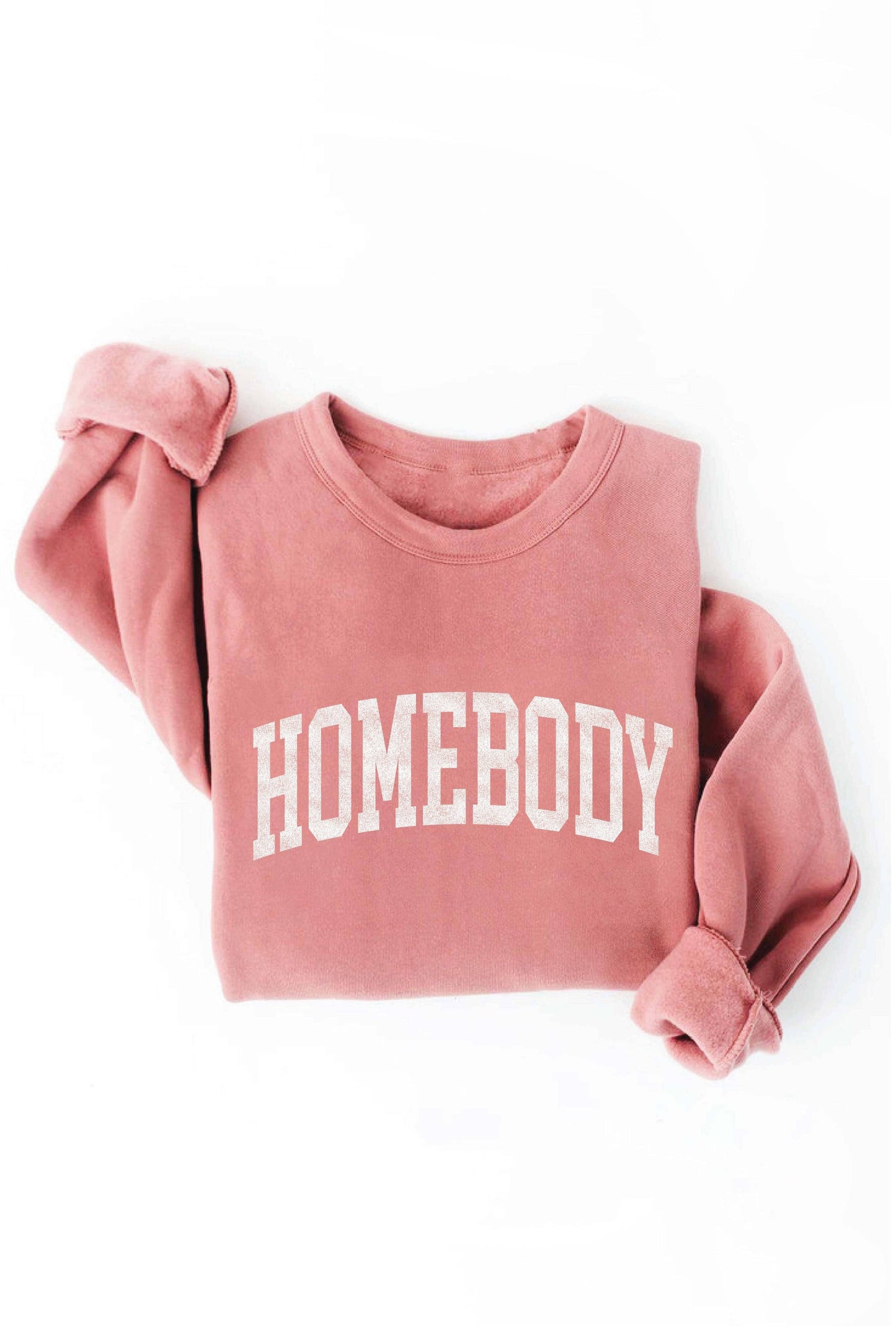 HOMEBODY Graphic Sweatshirt: TAN / M
