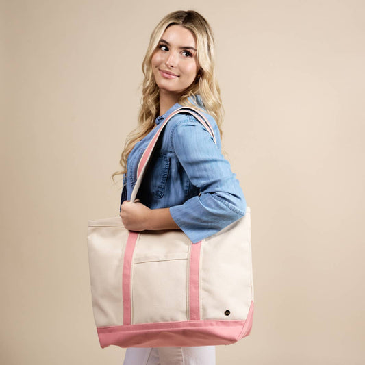Canvas Tote Bag | Pink