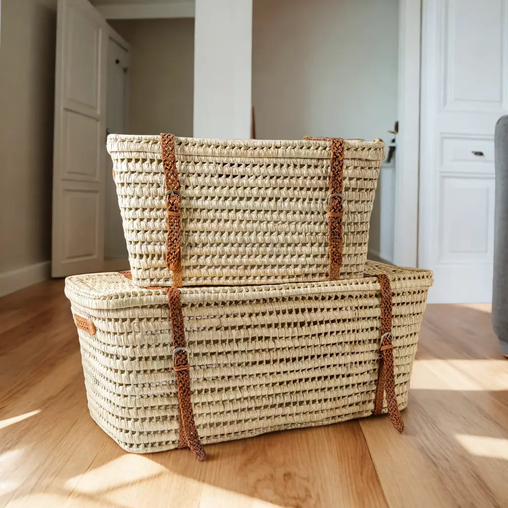 Woven Wicker Storage Basket