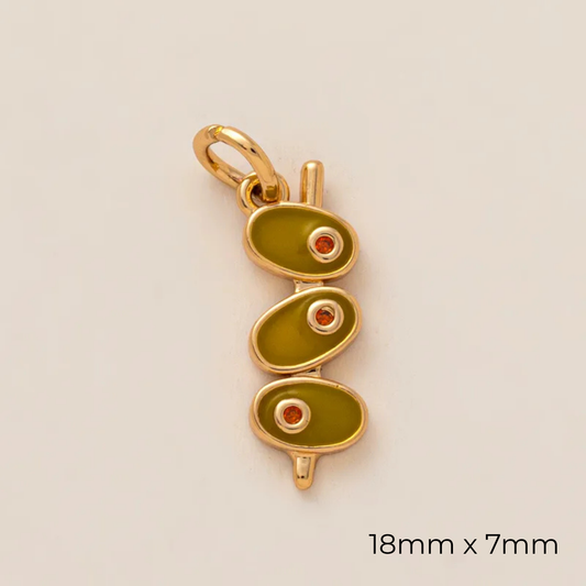 Food + Cocktail Hour Charms - 18K Gold Plated + Enamel