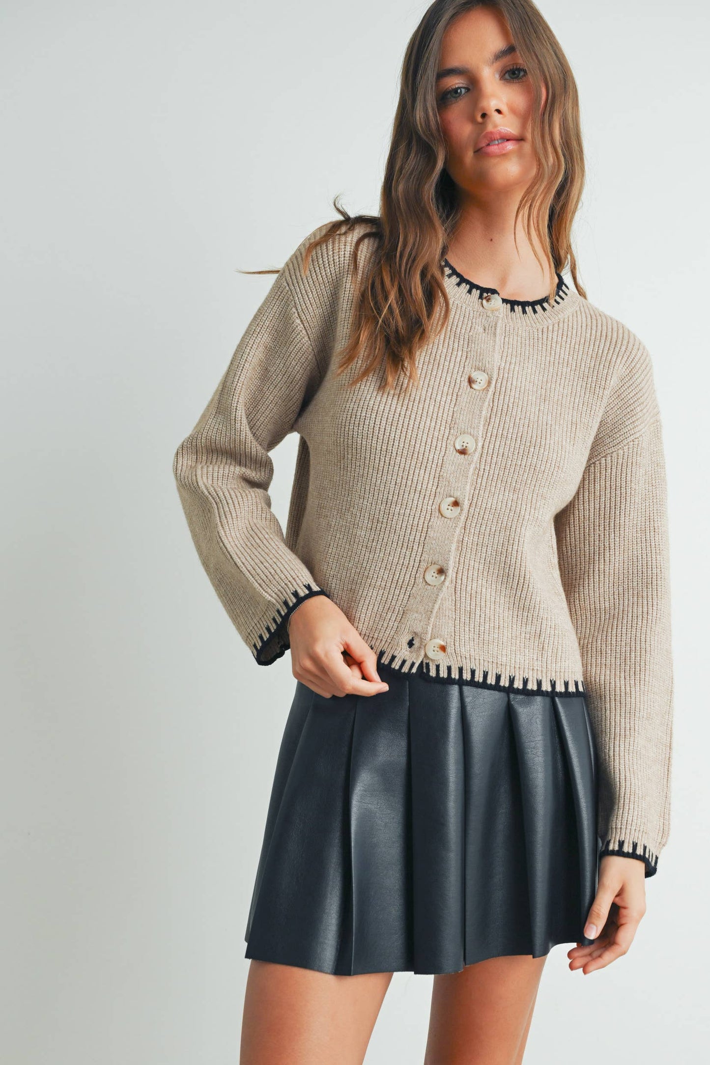 The Ivy Cardigan – Black Knit Classic
