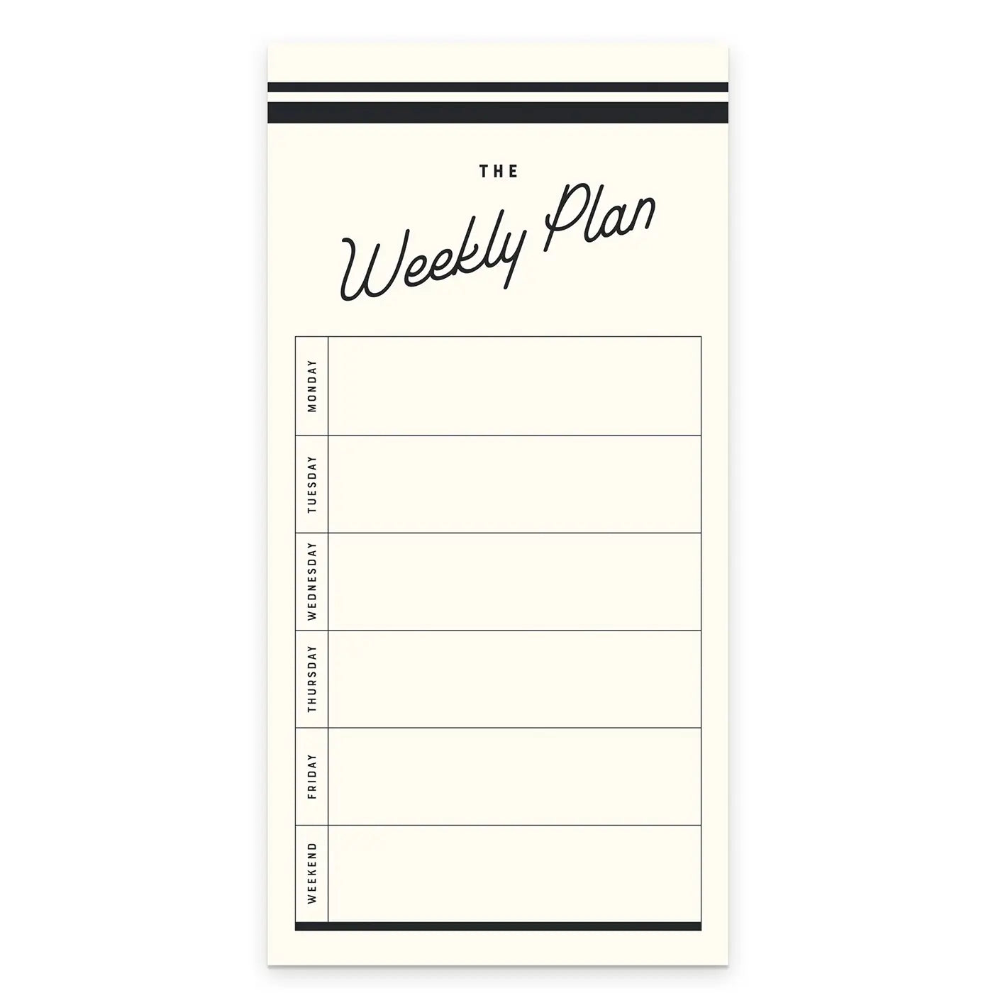 Retro Weekly Plan Notepad