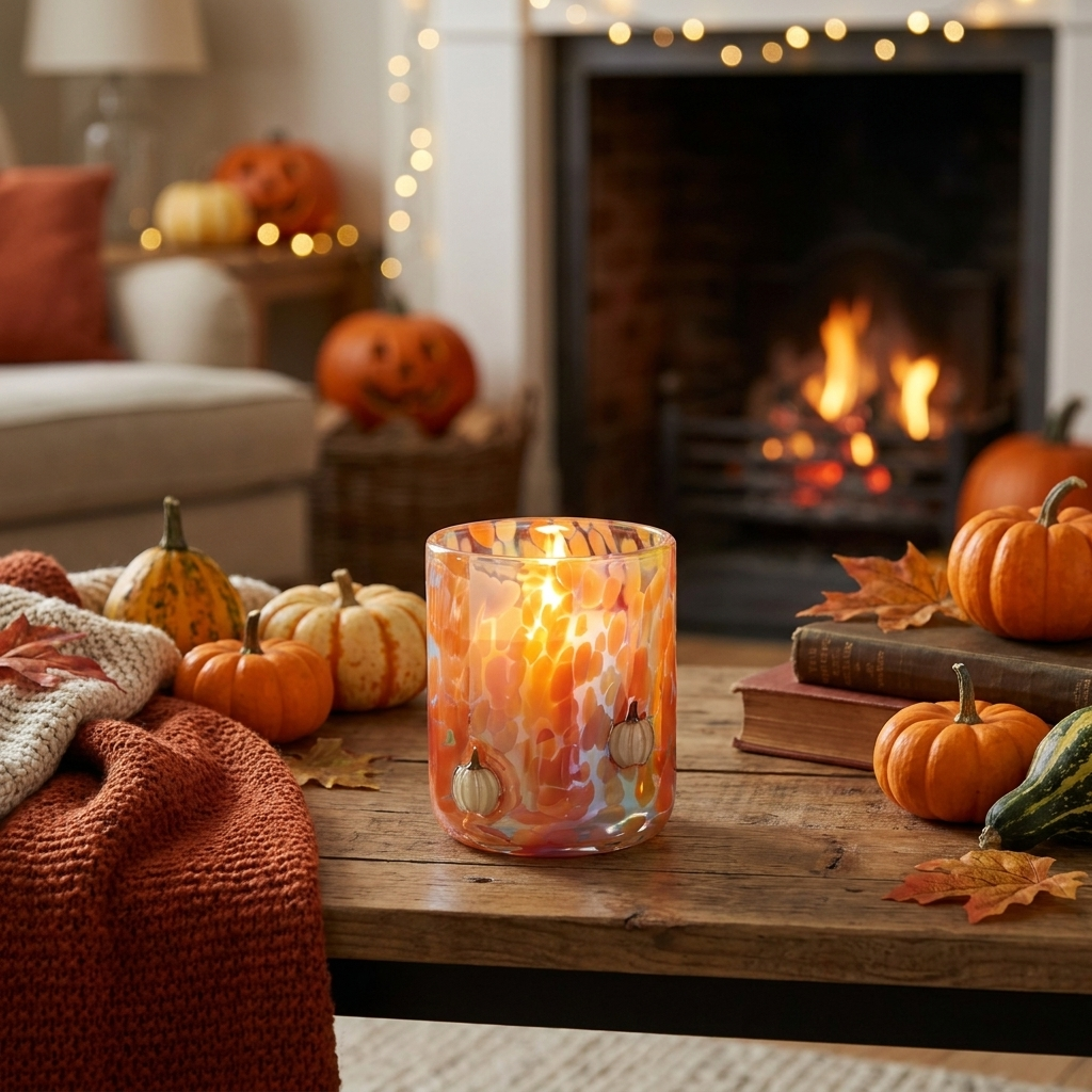 Heriloom Pumpkin Icon Candle