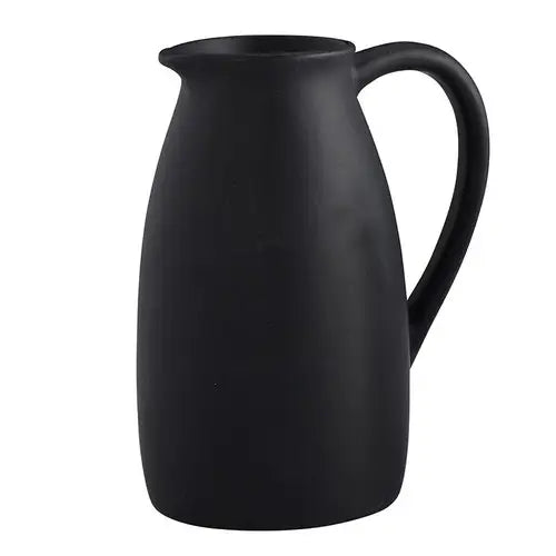 Black Ceramic Pitcher