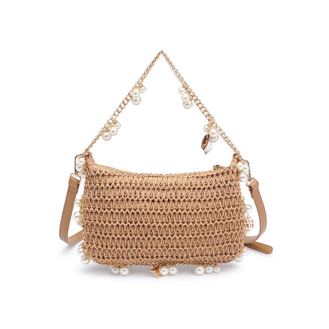 Seashell Straw Evening Bag