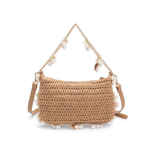 Seashell Straw Evening Bag