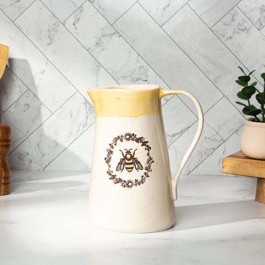Ceramic Bee Vase/Pitcher  (SKU#: 19749)