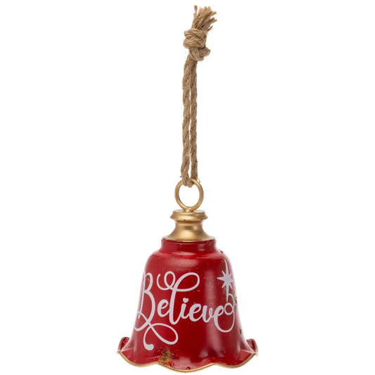 Red Believe Bell Christmas