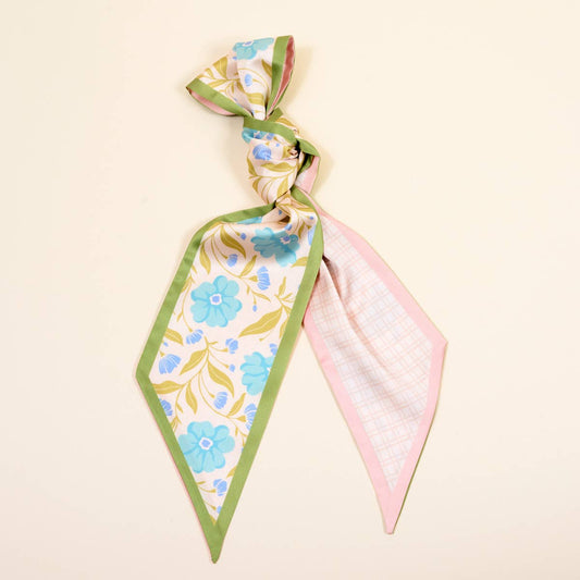 Scarf Accessory | Poppin' Petals Aqua