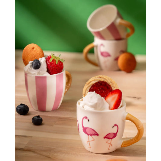 Jill Zarin Home Set of Four Flamingo Espresso Mug