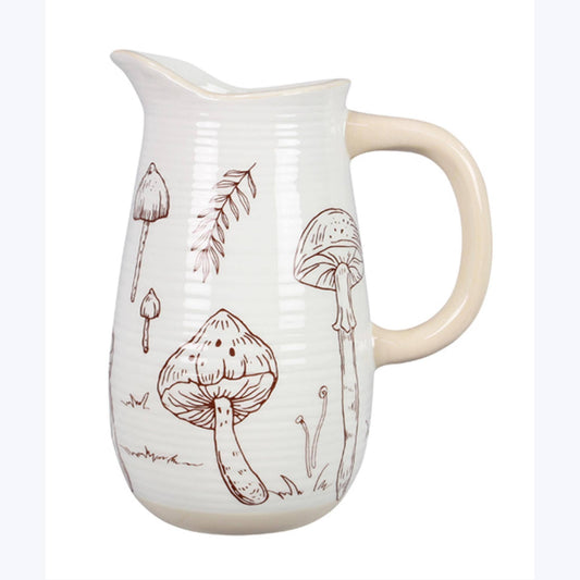 Ceramic Mushroom Vase/Water Pitcher  (SKU#: 22069)