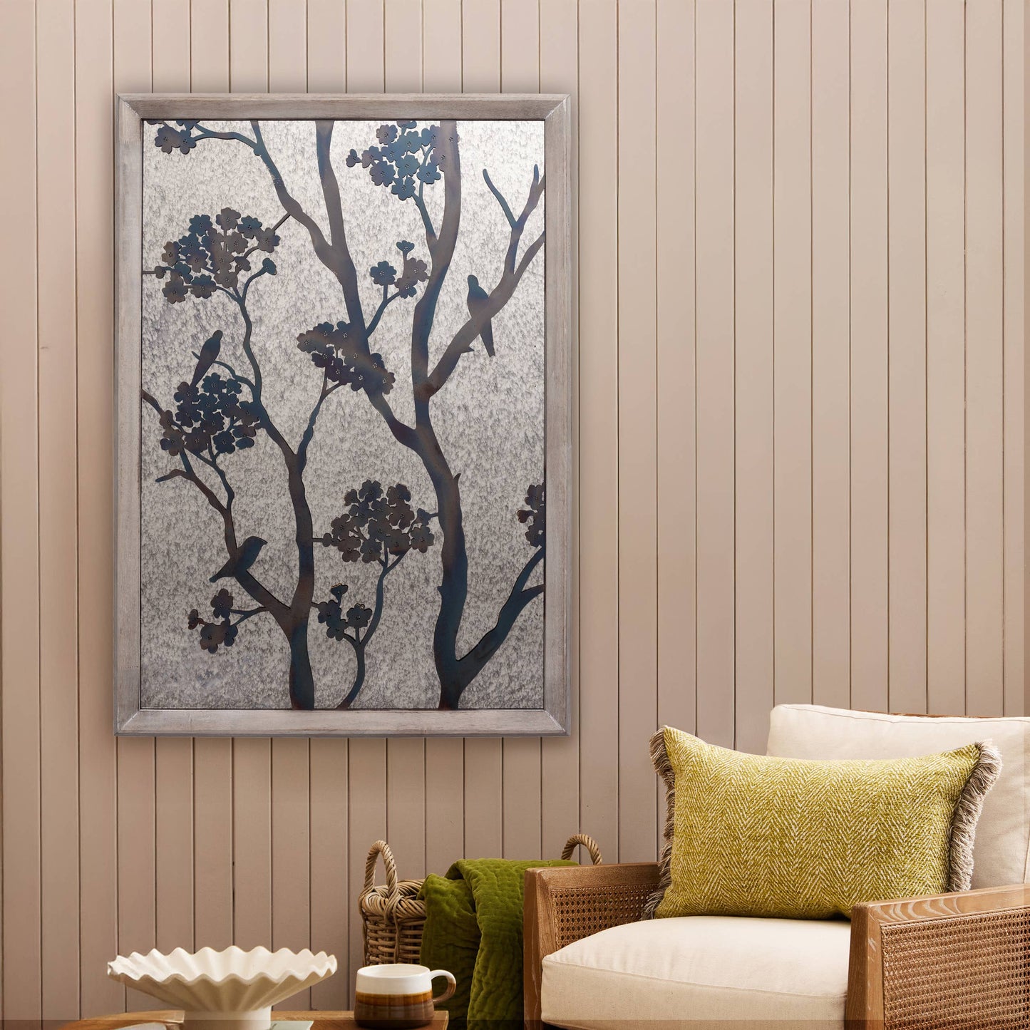 Paloma Antique Mirror Weathered Oak