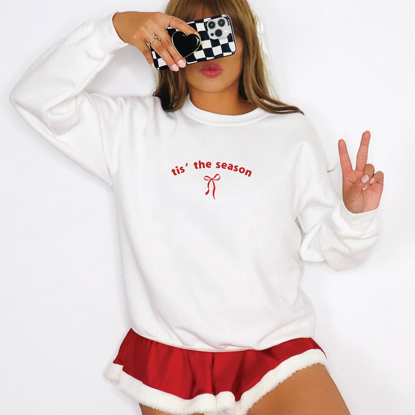Embroidered Christmas Sweatshirt