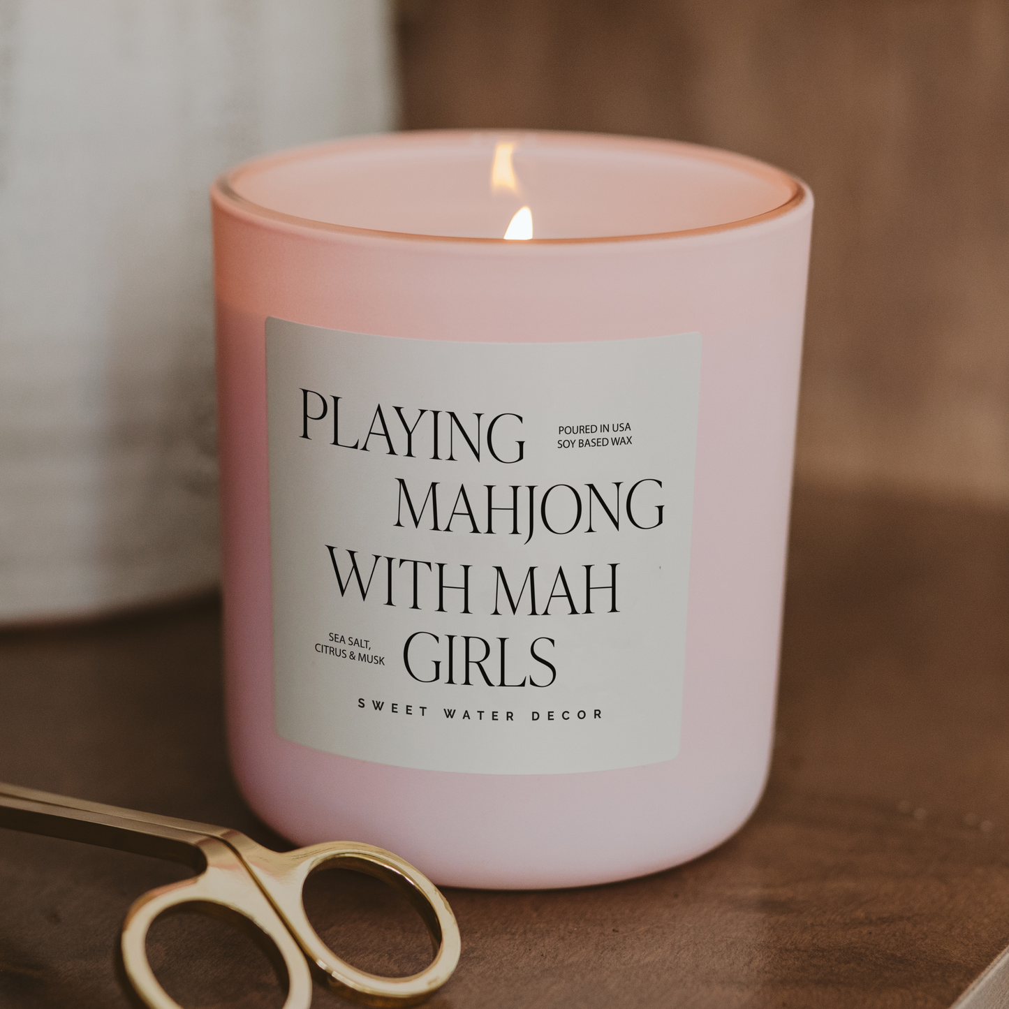 Playing Mahjong with Mah Girls Soy Candle