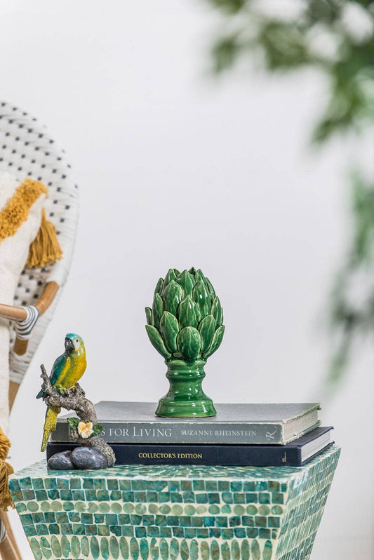 D4x7.5" Blooming Artichoke Accent, Small - Green