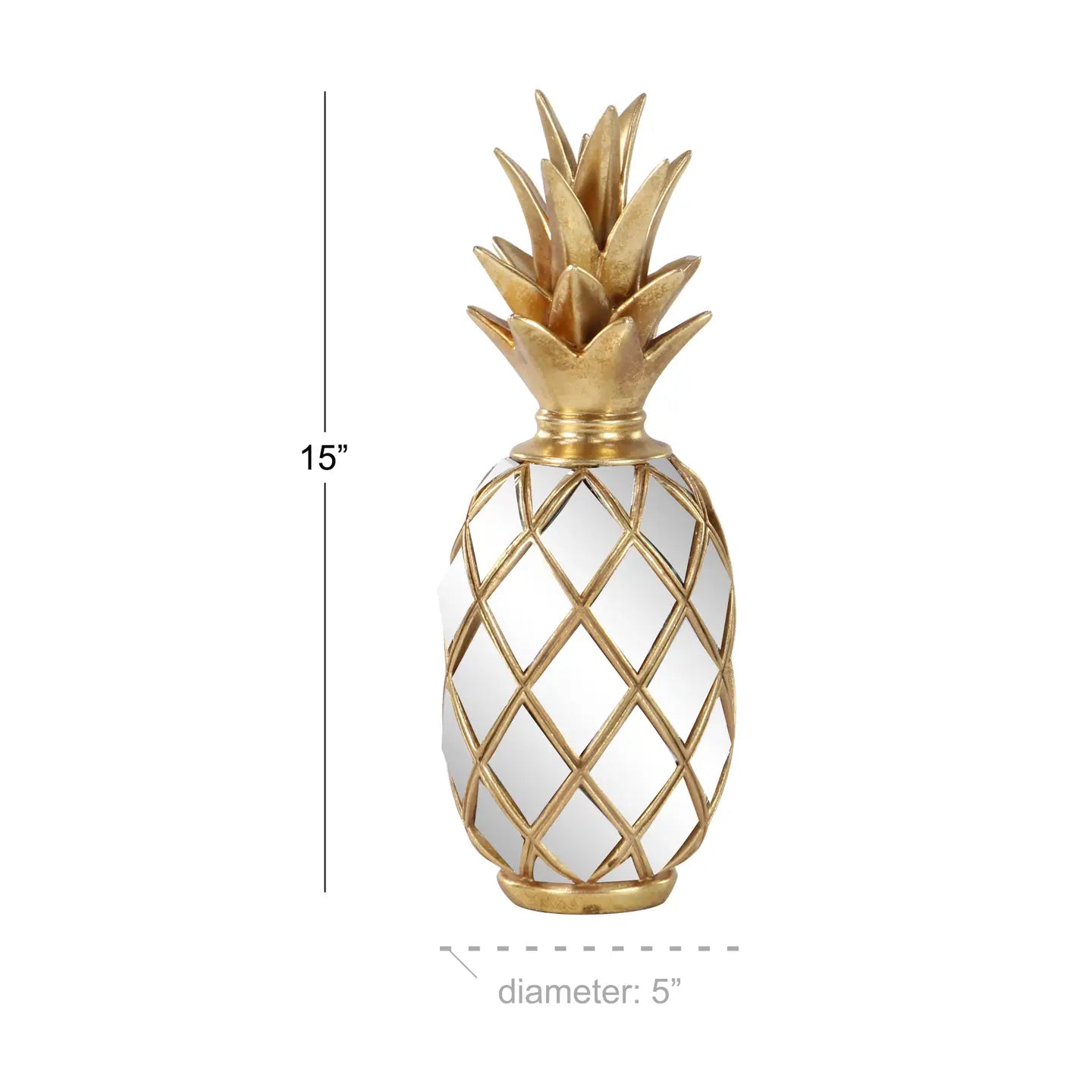 Pineapple Gold Sculpture