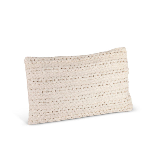 Promo Park Hill Collection Cotton Woven Macrame Lumbar Pillo