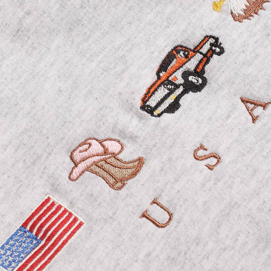 USA ICONS Embroidered Heavyweight Sweatshirt