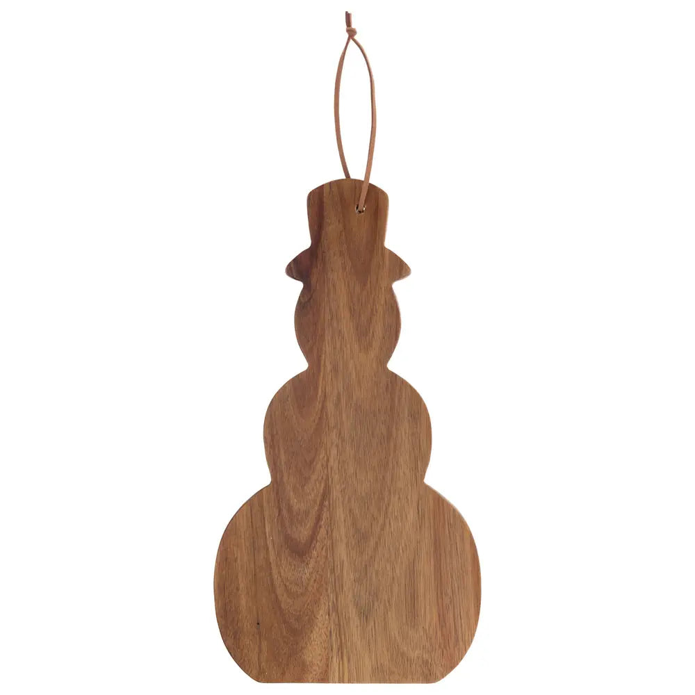 Snowman Wood Serving Board