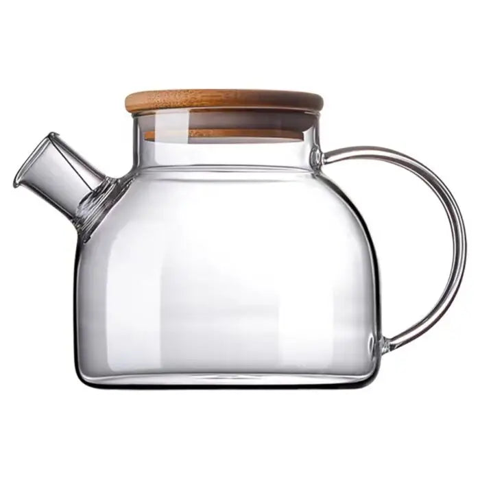 Glass See Through Teapot with Cork Lid