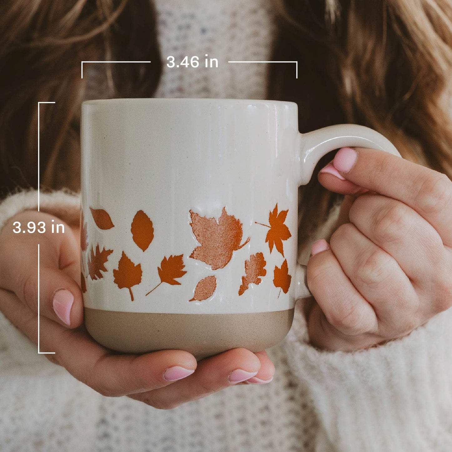 Ghost Pattern Stoneware Coffee Mug