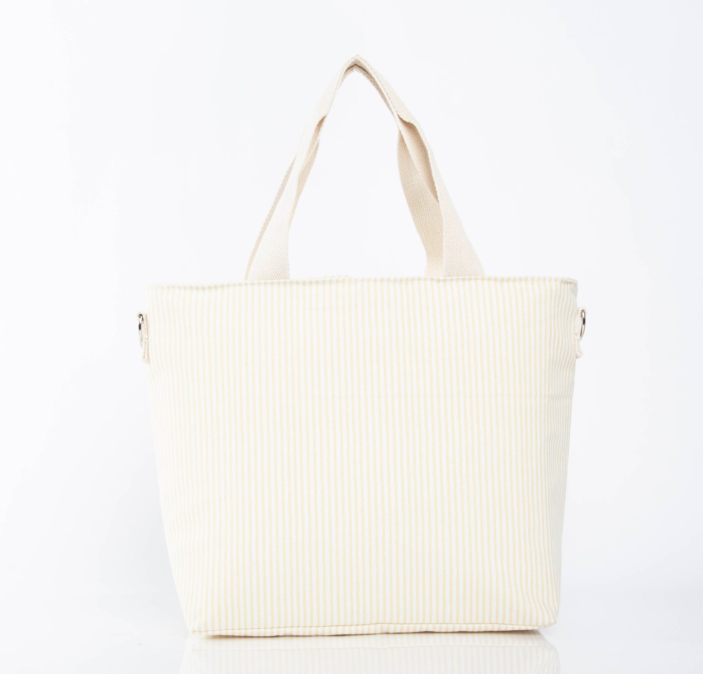 Striped Cooler Tote – Rose Tan