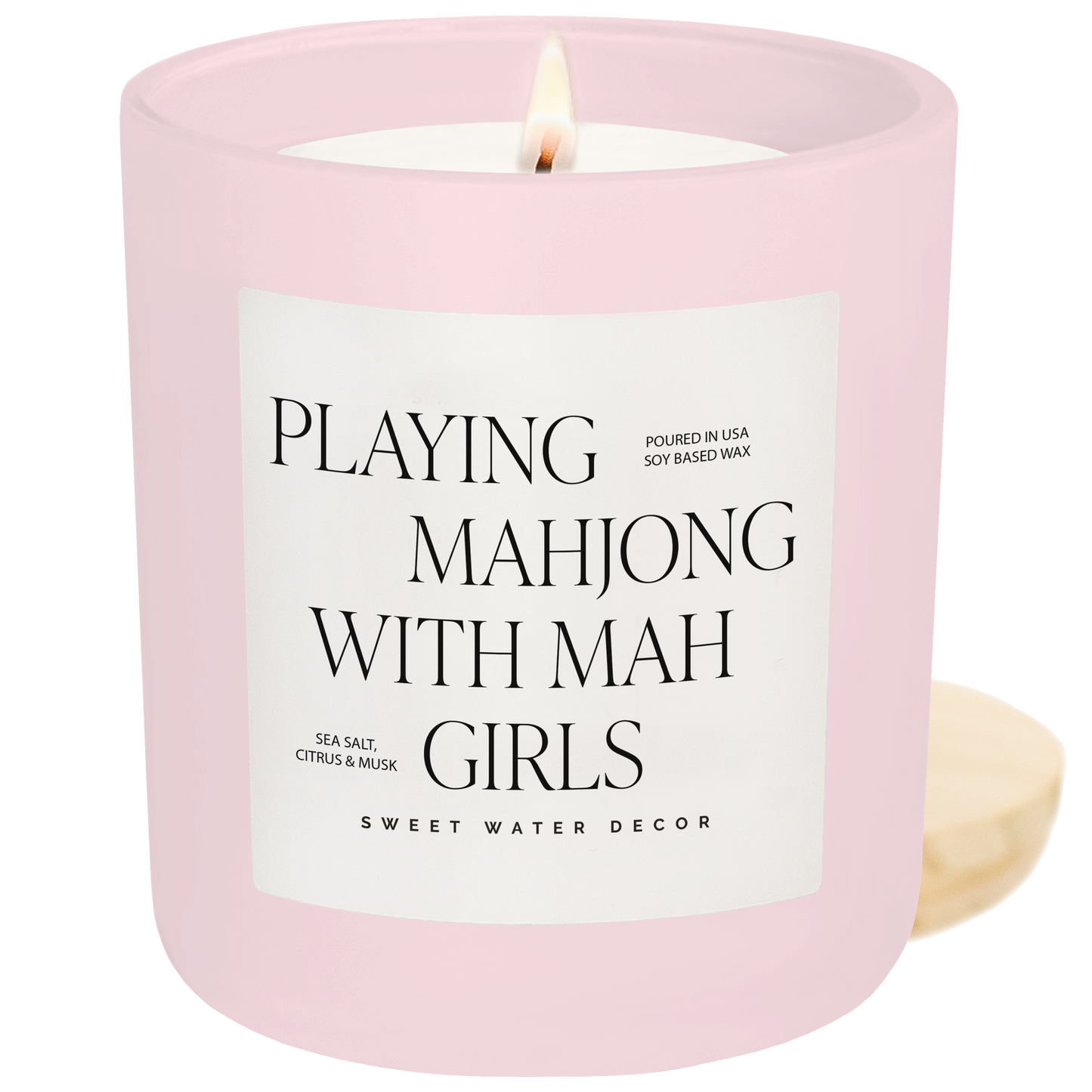 Playing Mahjong with Mah Girls Soy Candle
