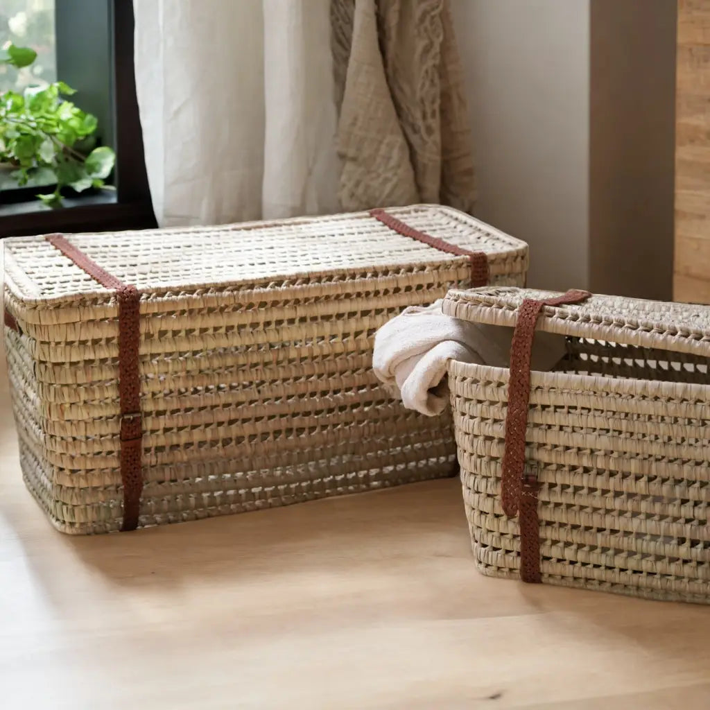 Woven Wicker Storage Basket