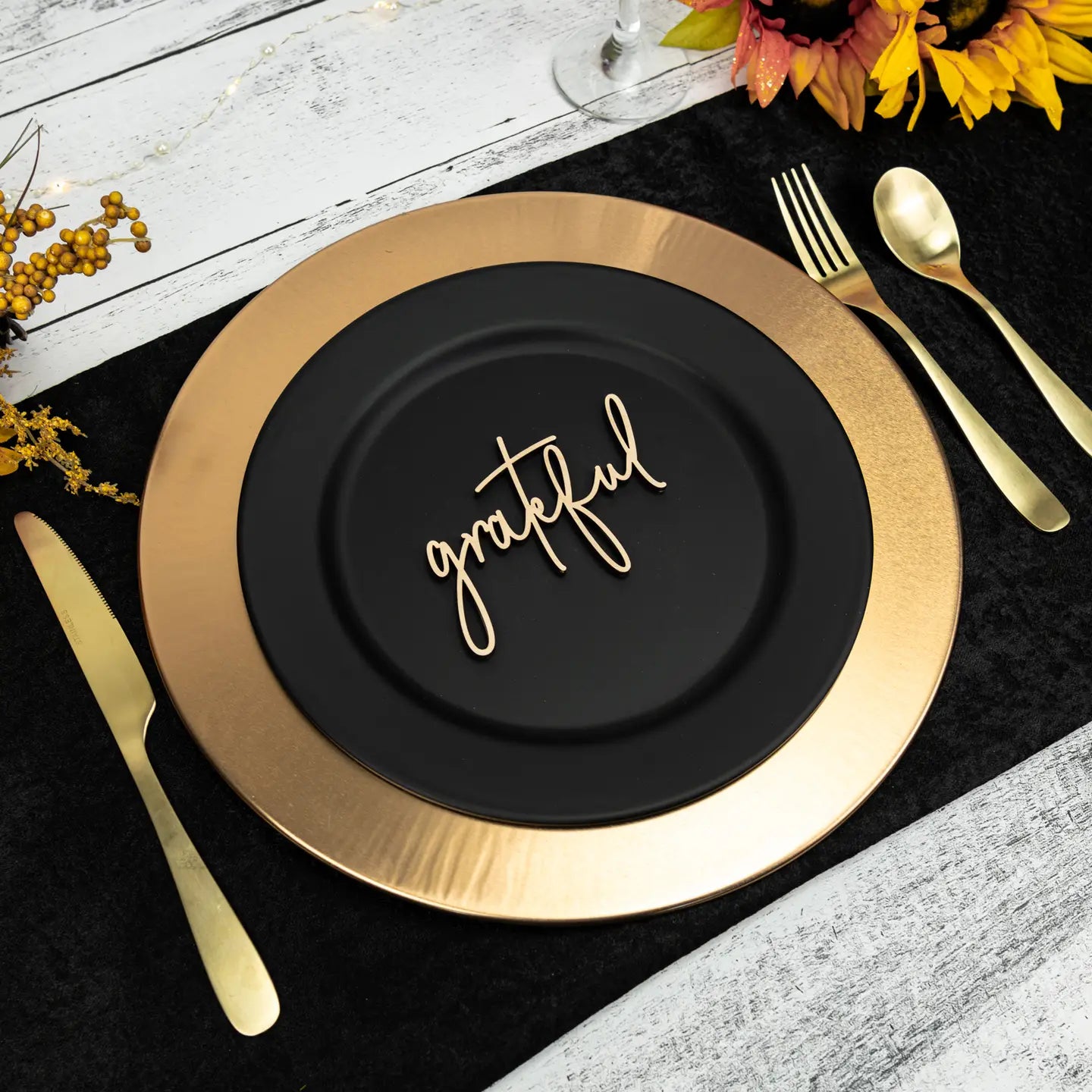 Grateful Place Card Settings