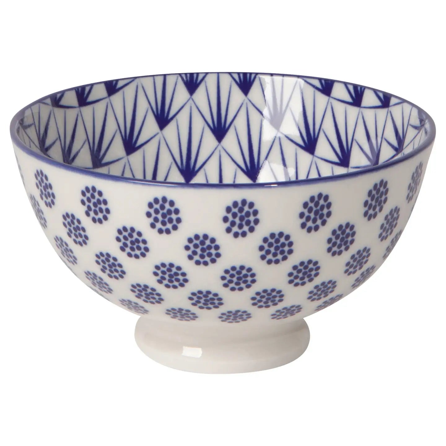 Blue Dots Stamped Bowl