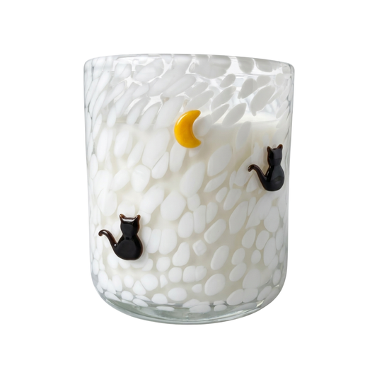 Black Cat & Moon  12oz  Icon Candle