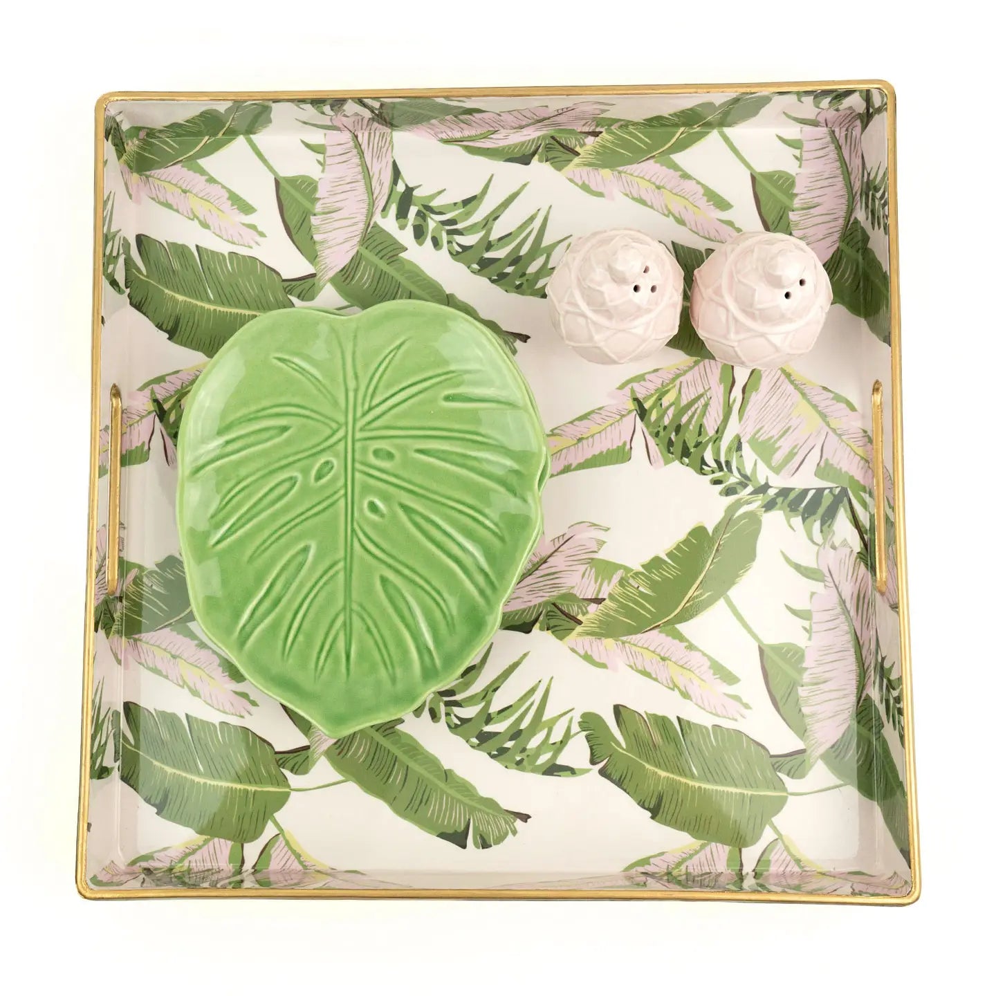 Natural Botanical Square Tray