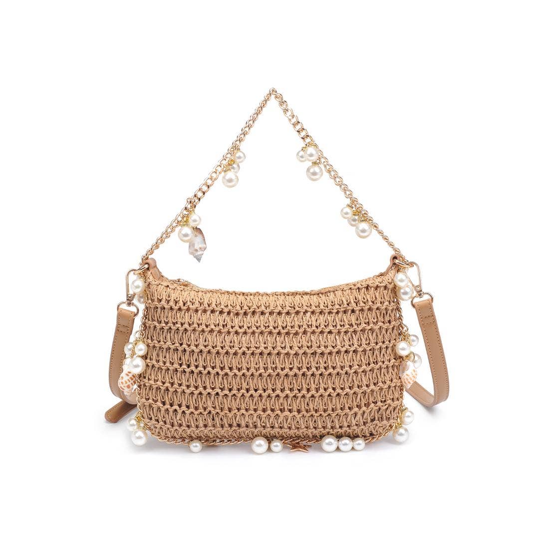 Seashell Straw Evening Bag